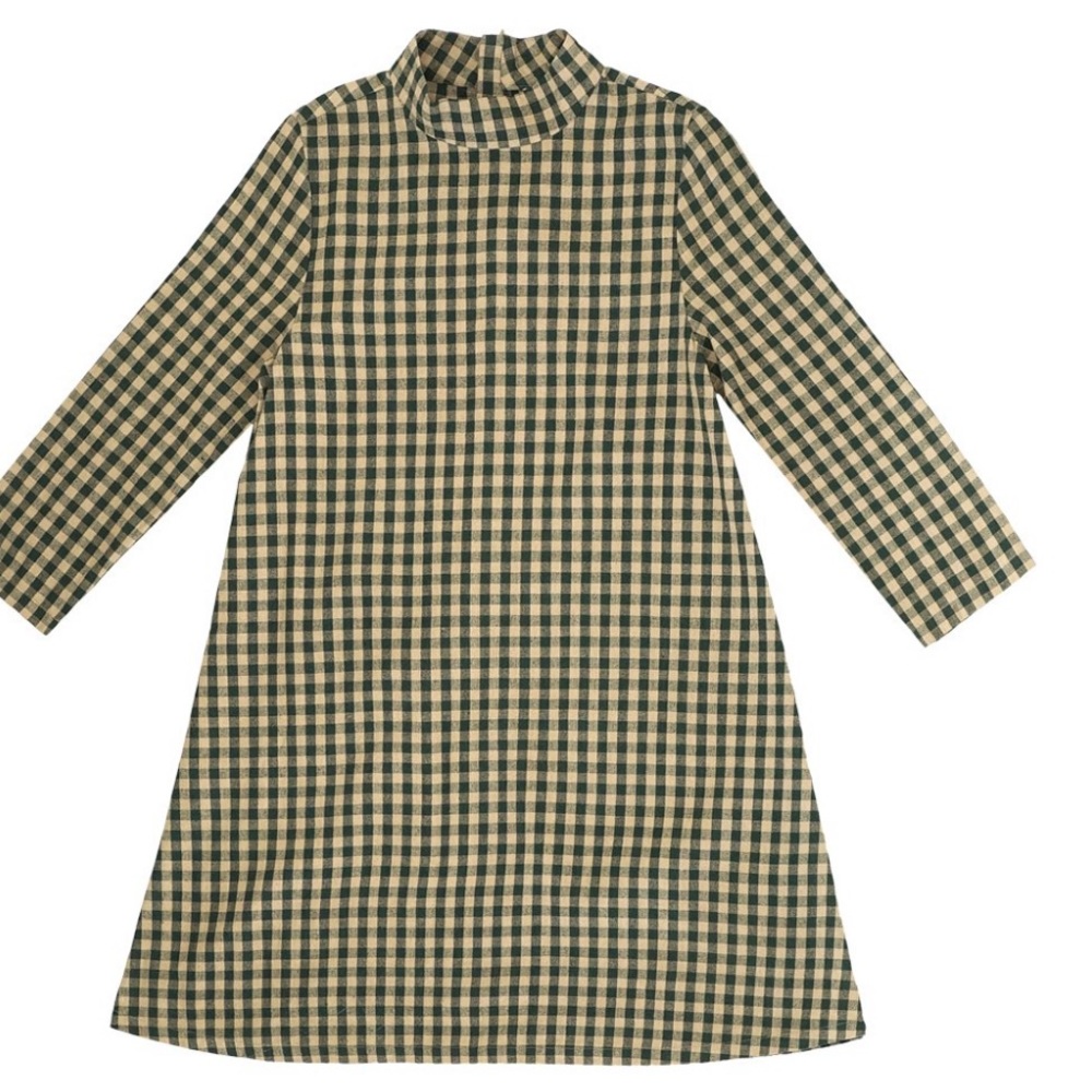 Ali Golden Mock Dress
